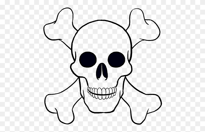 488x484 Collection Of Free Bones Drawing Basic Draw A Skull, Outdoors, Flare, Light HD PNG Download