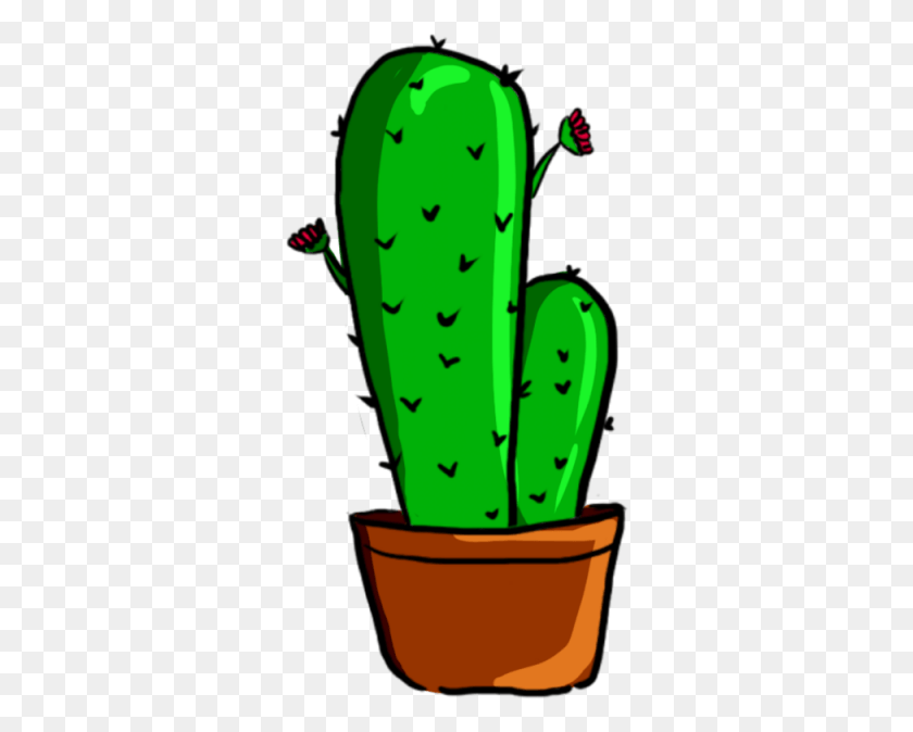 316x614 Collection Of Free Cactus Vector Psd, Plant, Bamboo, Pickle HD PNG Download