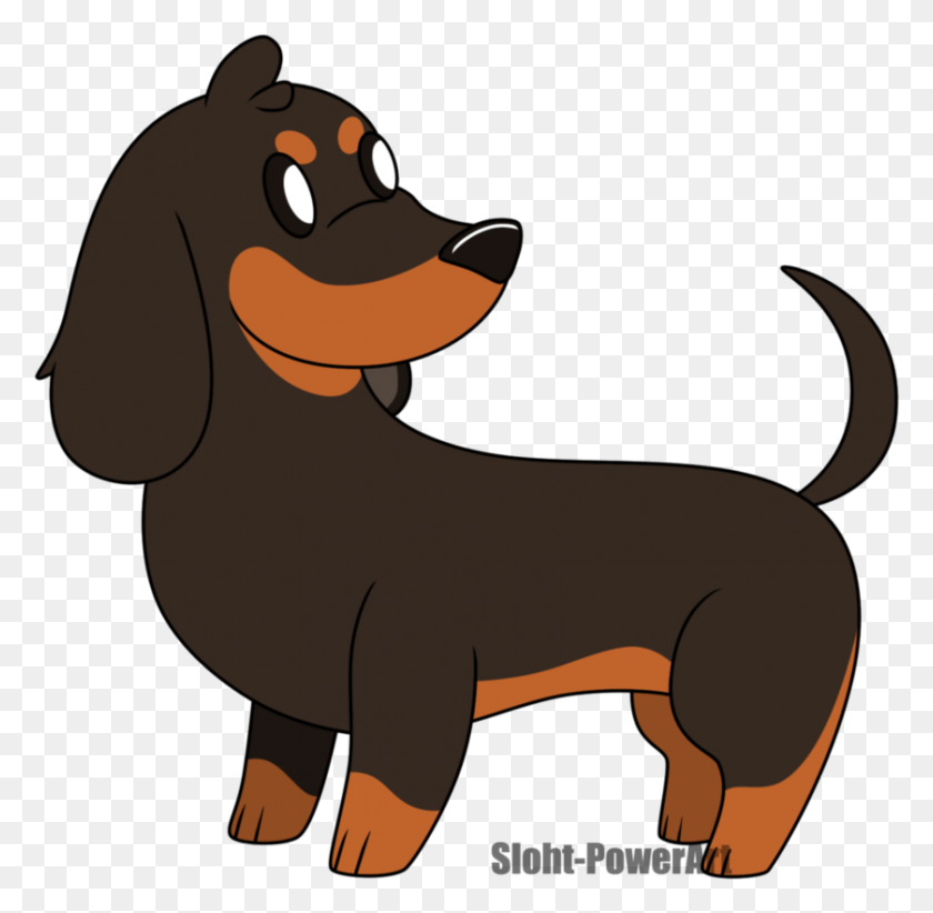 839x820 Collection Of Free Drawing On Ubisafe Dachshund, Animal, Mammal, Wildlife HD PNG Download