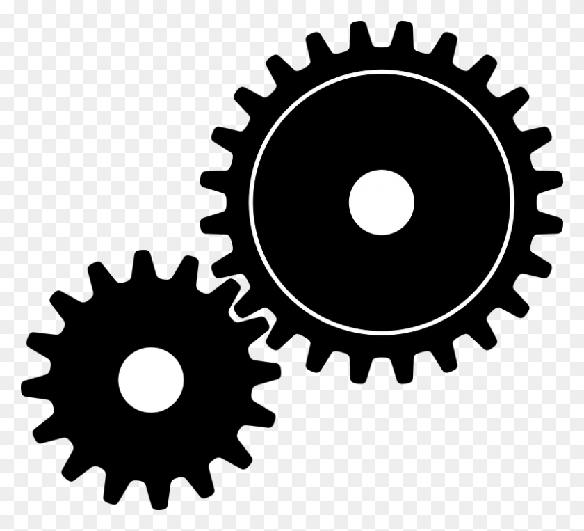 798x720 Collection Of Free Gears Vector Gambar Gear, Moon, Outer Space, Night HD PNG Download