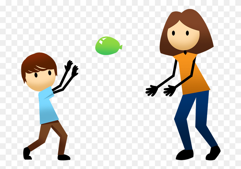698x530 Collection Of Free Kids Vector Volleyball Hand Eye Coordination Cartoon, Sport, Sports, Juggling HD PNG Download