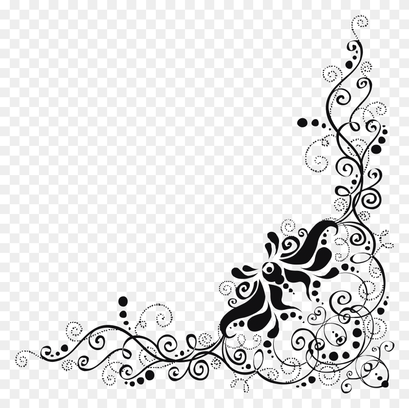 4011x4007 Collection Of Free Lace Vector Wedding Ornament, Graphics, Floral Design HD PNG Download