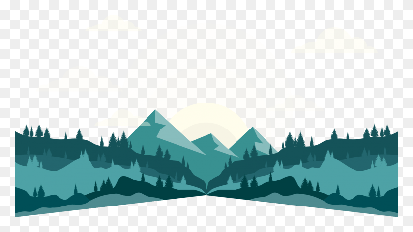 1889x1001 Collection Of Free Landscape Vector Mountain Range Mountain Range Vector, Nature, Outdoors, Mountain HD PNG Download