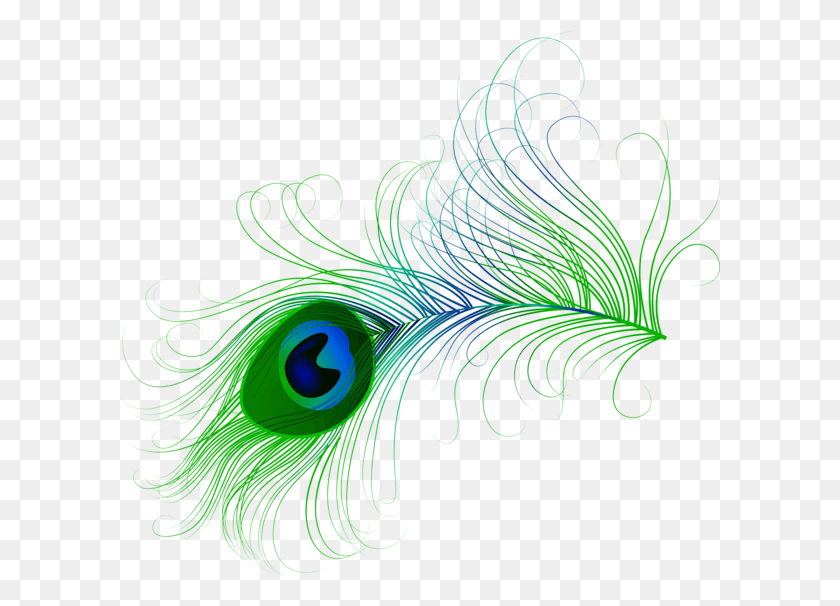 600x546 Collection Of Free Peacock Vector Art Nouveau Peacock Feather Clipart, Ornament, Pattern, Graphics HD PNG Download