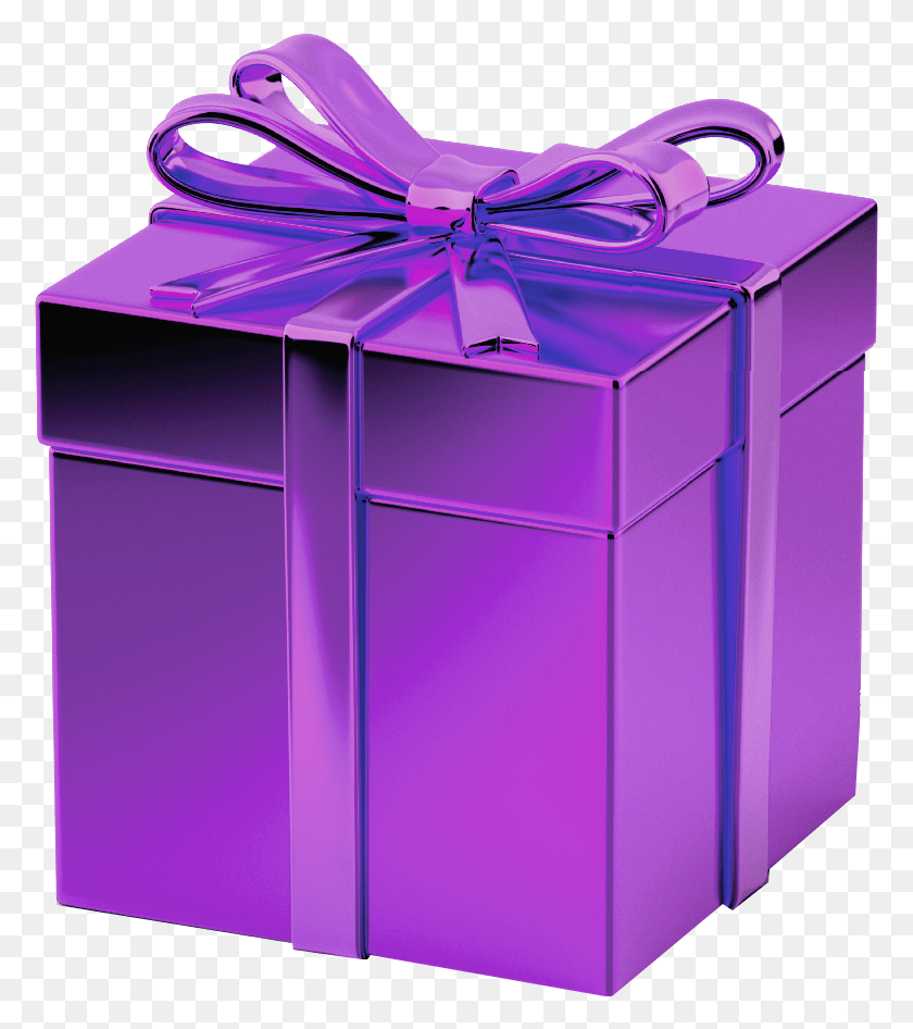 777x886 Коллекция Бесплатных Подарков Ubisafe Purple Gift На Прозрачном Фоне, Коробка Hd Png Скачать