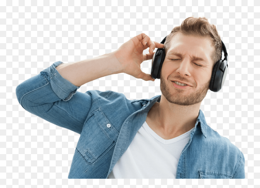 800x565 Collection Of Free Transparent Person On Person With Headphones, Human, Electronics, Headset HD PNG Download