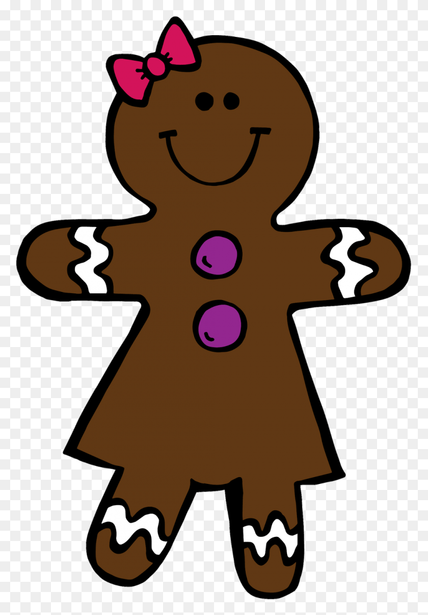 1020x1498 Collection Of Gingerbread Girl Clipart High Quality Gingerbread Clipart Black And White, Cookie, Food, Biscuit HD PNG Download