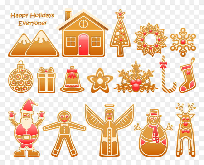 856x681 Collection Of Gingerbread House Clipart Boe Narodzenie Gazetka, Cookie, Food, Biscuit HD PNG Download