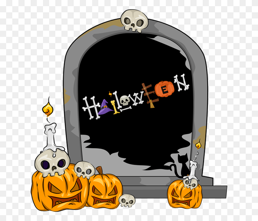 640x659 Collection Of Gravestones High Quality Free Spooky Halloween Gravestone Clipart, Poster, Advertisement, Accessories HD PNG Download