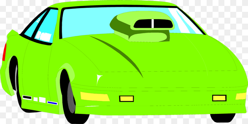 958x478 Collection Of Green Race Car Clipart Clip Art, Transportation, Vehicle, Sports Car, Coupe Sticker PNG