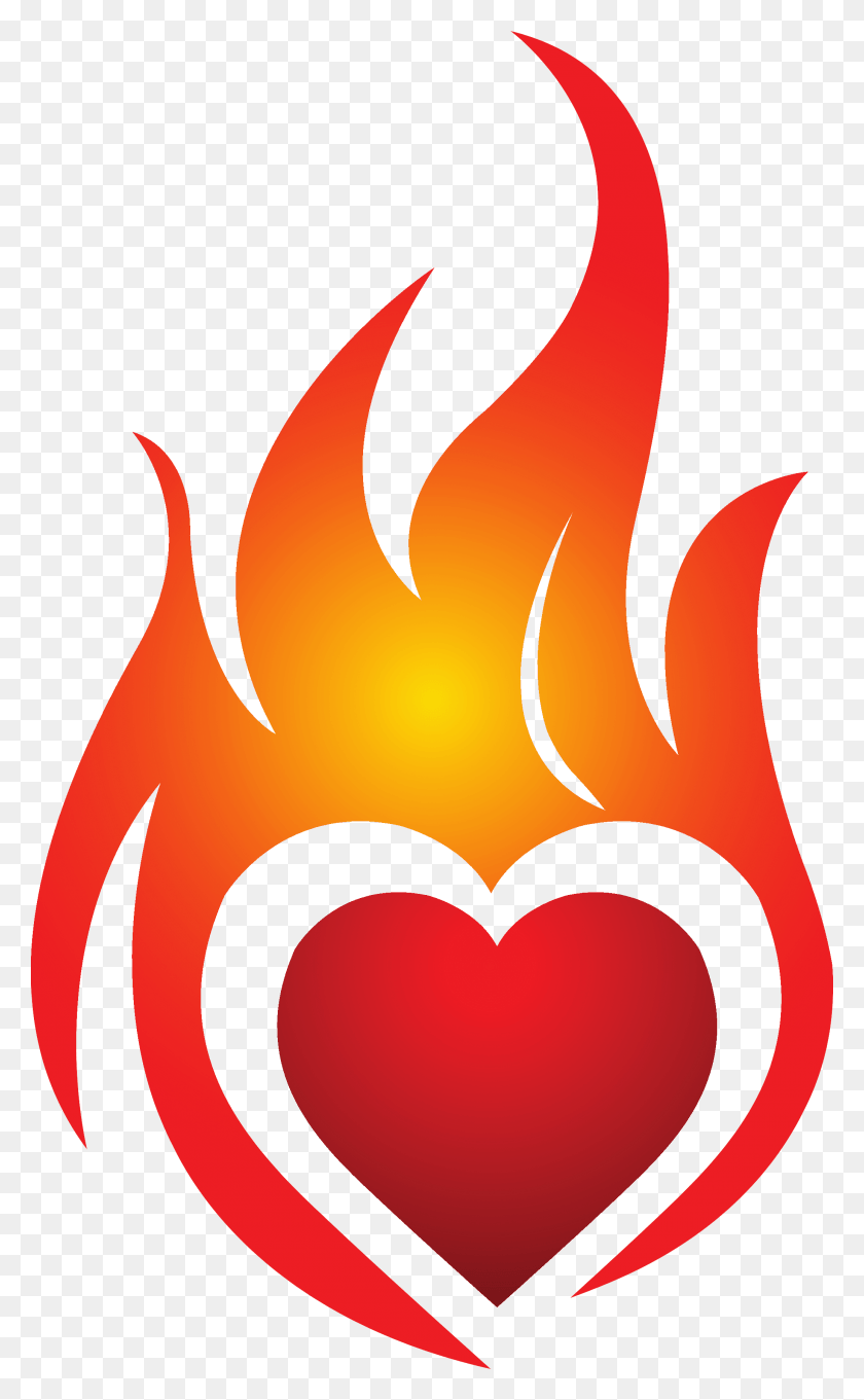 2067x3449 Collection Of Heart On Fire Clipart Heart On Fire Logo, Flame HD PNG Download