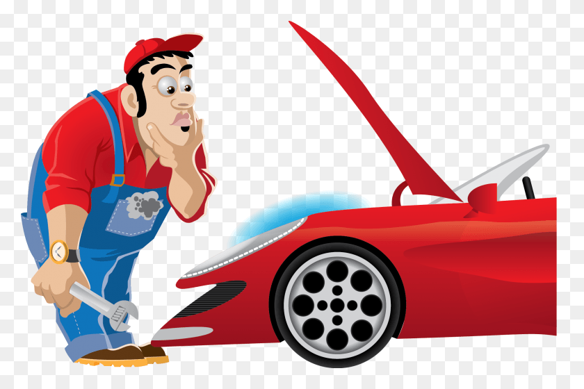 2086x1338 Collection Of Mechanic Clipart Mechanic Clipart, Car, Vehicle, Transportation HD PNG Download