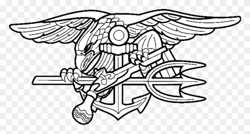 846x423 Collection Of Navy Seal Logo Black And White, Hook, Dinosaur, Reptile HD PNG Download