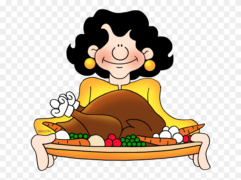 629x566 Collection Of Phillip Martin Turkey Clipart Thanksgiving Feast Clip Art, Meal, Food, Dinner HD PNG Download