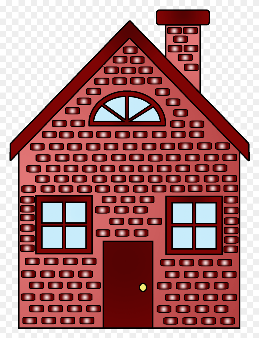 1353x1798 Collection Of Red Brick House Clipart Brick House 3 Little Pigs, Building, Housing, Triangle HD PNG Download