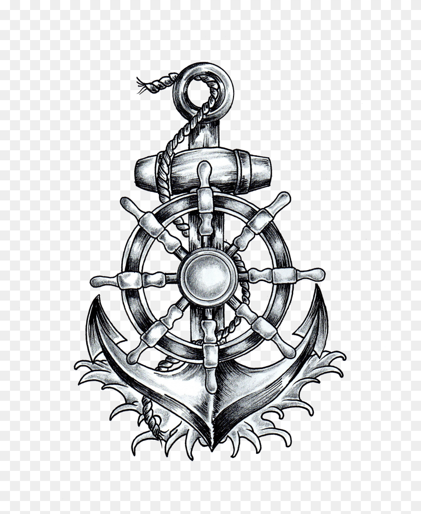 1915x2374 Collection Of Ship Anchor And Ship Wheel, Chandelier, Lamp, Hook HD PNG Download