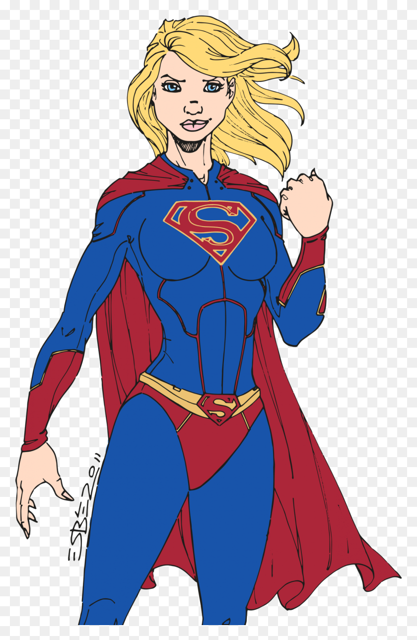 1236x1947 Collection Of Supergirl Cartoon Transparent Background, Clothing, Apparel, Long Sleeve HD PNG Download