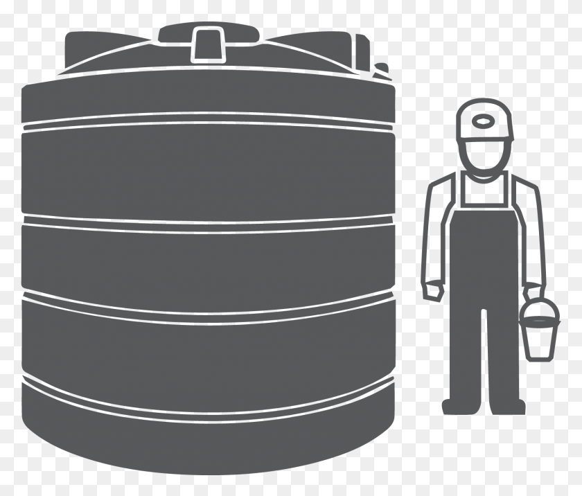 1487x1252 Collection Of Water Tank Clipart Water Tank Cartoon, Barrel, Keg HD PNG Download
