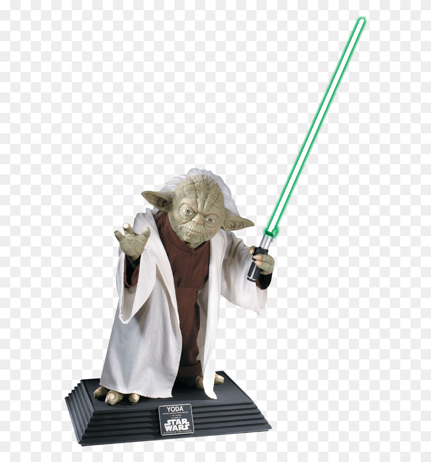 591x840 Collectors Edition Life Size Yoda Statue Life Size Yoda Pepsi, Figurine, Person, Human HD PNG Download