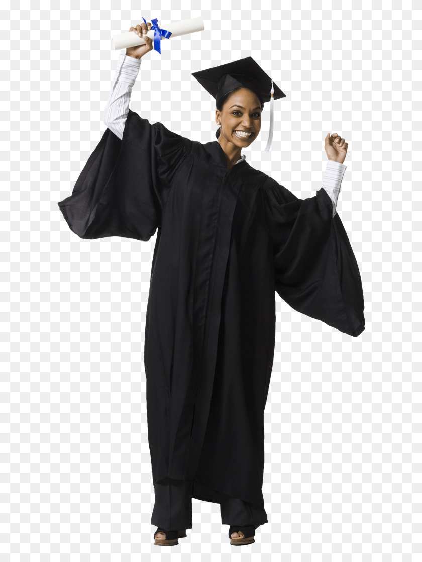 614x1057 College Degree Designed For Asd Person In Graduation Gown, Clothing, Apparel, Robe HD PNG Download