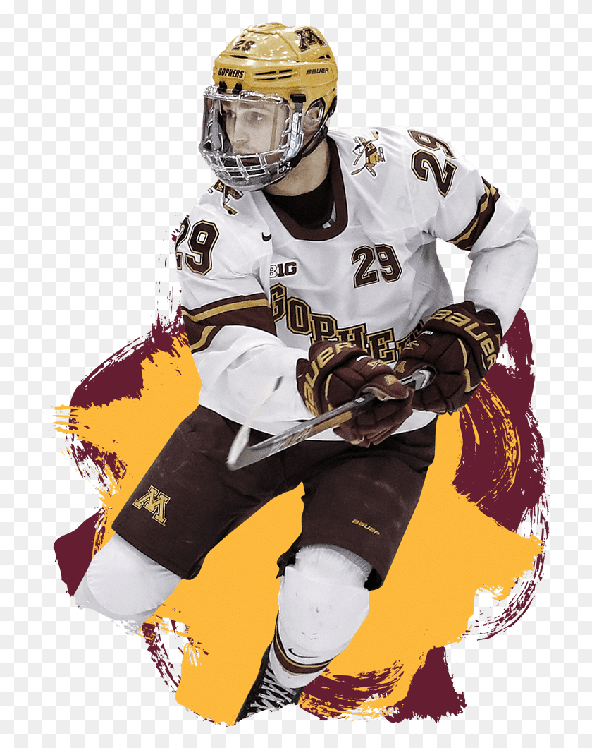 720x1000 College Ice Hockey, Helmet, Clothing, Person HD PNG Download