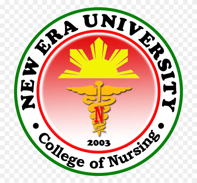 722x721 College Of Nursing New Era University Logo, Label, Text, Sticker HD PNG Download