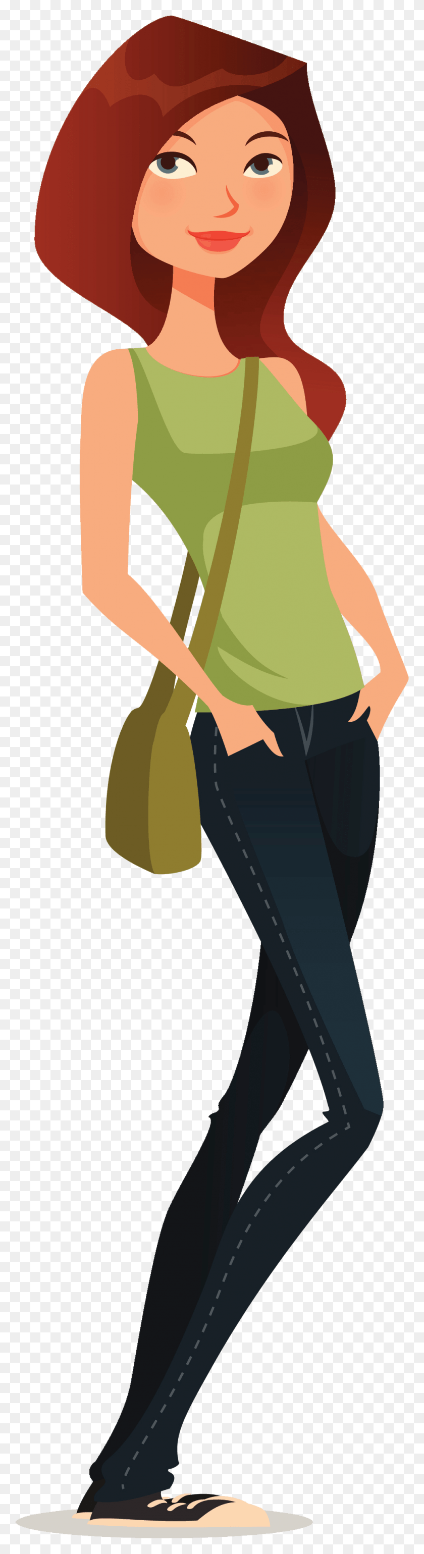 966x3739 College Students Illustration, Clothing, Apparel, Person HD PNG Download