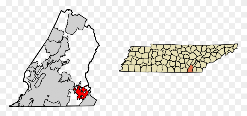 1129x489 Collegedale Tennessee Mapa Del Condado De Tennessee, Animal Hd Png