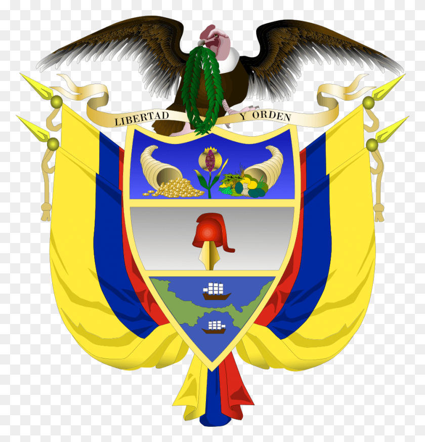 929x969 Колумбийский Герб, Доспехи, Щит, Эмблема Hd Png Скачать