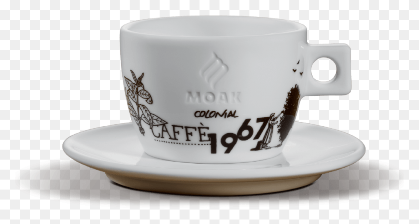 957x478 Colonial Double Cappuccino Cups Pack Of Saucer, Coffee Cup, Cup, Pottery HD PNG Download