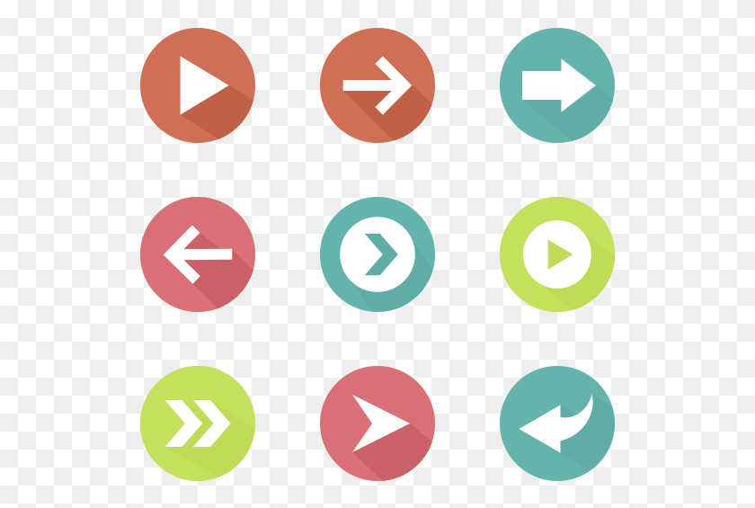 529x505 Color Arrow Collection Arrow Icon, Text, Symbol, Number HD PNG Download