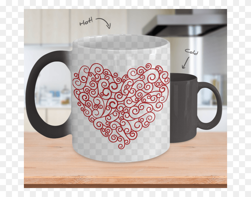 680x600 Color Changing Mug Fiance, Coffee Cup, Cup, Headphones HD PNG Download