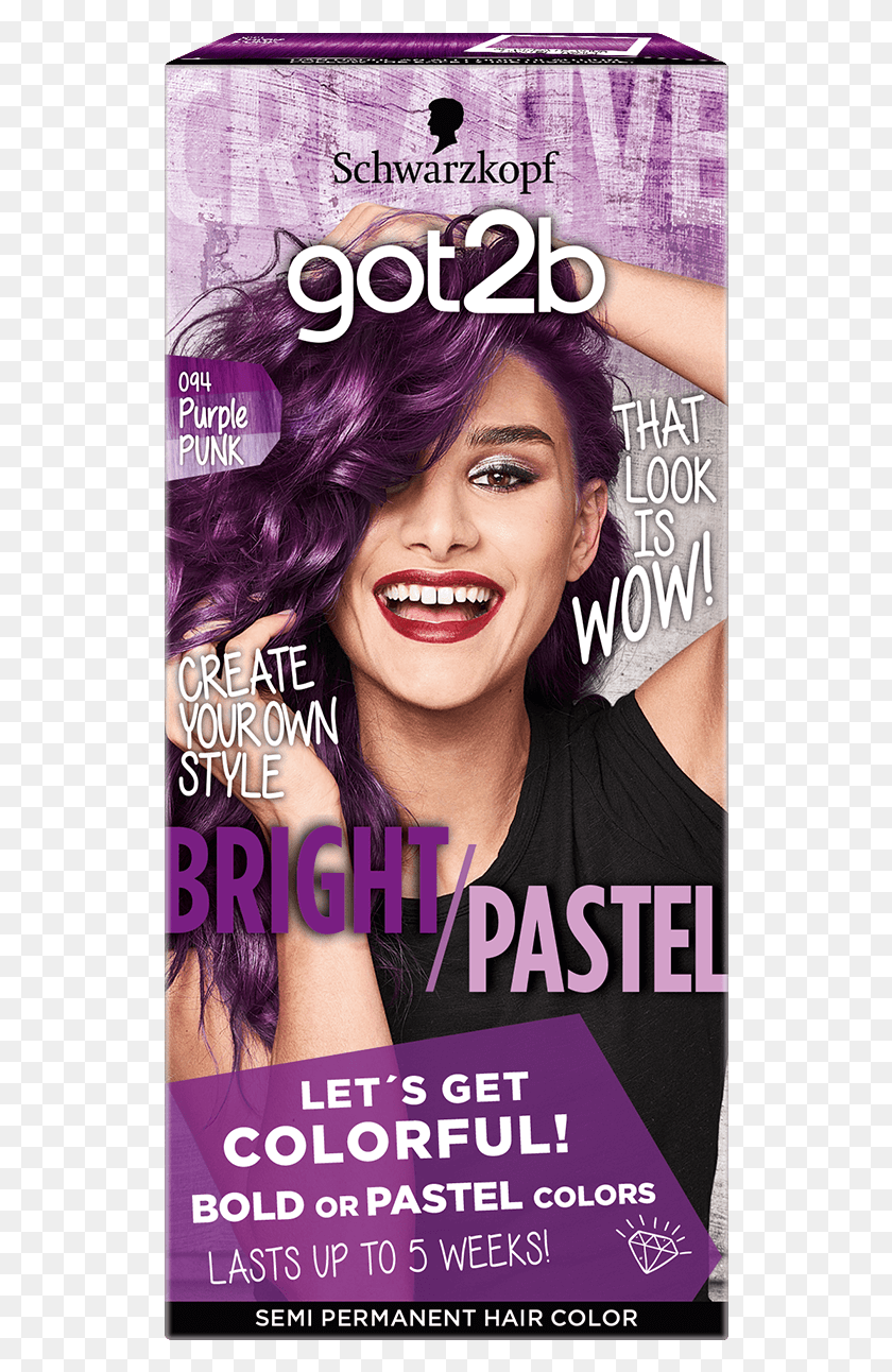 532x1232 Color Com Bright Pastel 094 Purple Punk Got2b Purple, Magazine, Tabloid, Person HD PNG Download