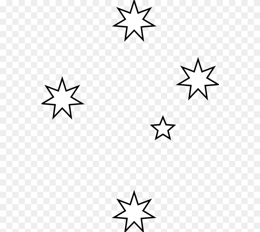 573x750 Color In Australian Flag, Star Symbol, Symbol, Nature, Night Sticker PNG