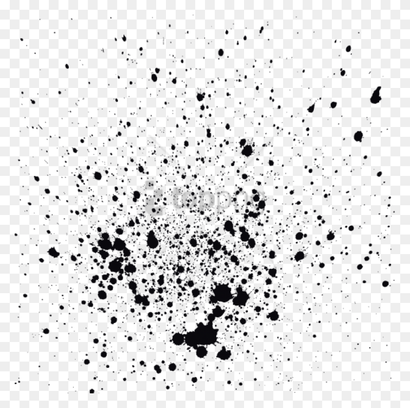 Color Ink Splatter Image With Transparent Background Splatter On Black ...