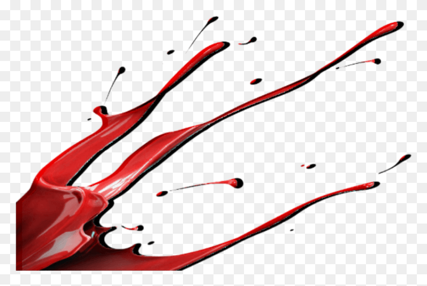 829x535 Color Paint Red Splash Plot, Bow, Plant, Flower HD PNG Download