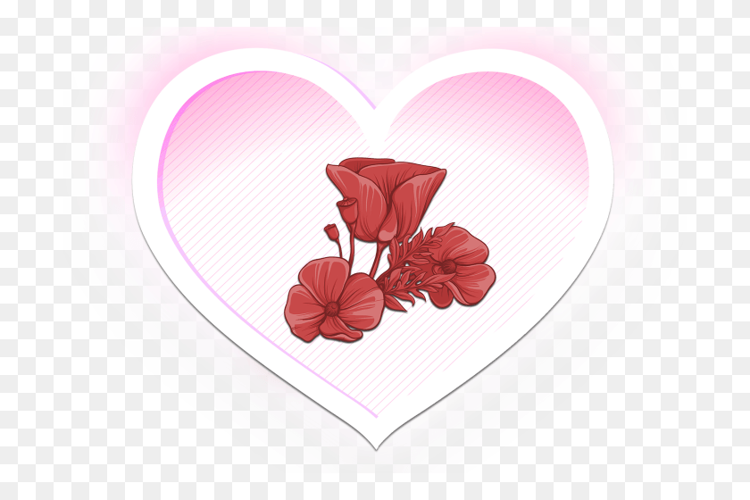 700x500 Color Palette Ideas From Pink Flower Heart Image Love, Petal, Flower, Plant Descargar Hd Png