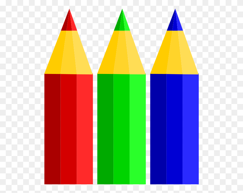 534x608 Color Pencils Clip Art Free Vector Color Clipart, Crayon, Pencil HD PNG Download