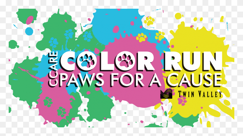 1819x956 Color Run 2015 Logo With Twin Valley Color Run, Advertisement, Graphics HD PNG Download