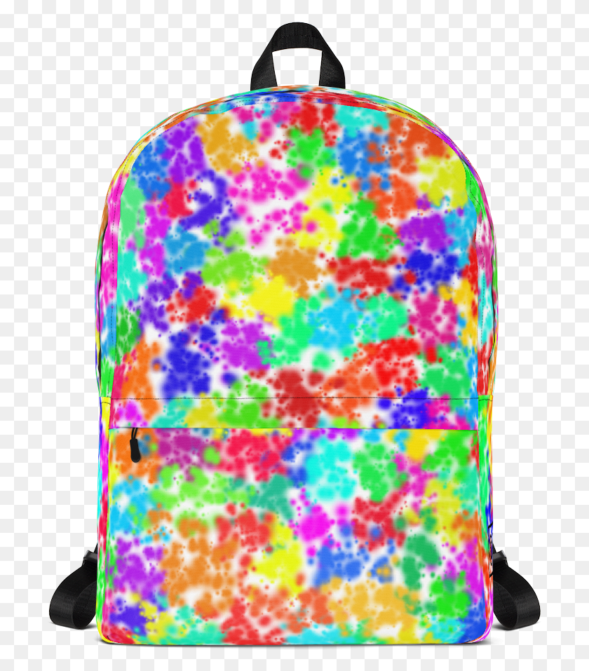 707x897 Color Splat Backpack, Purple, Food, Text HD PNG Download