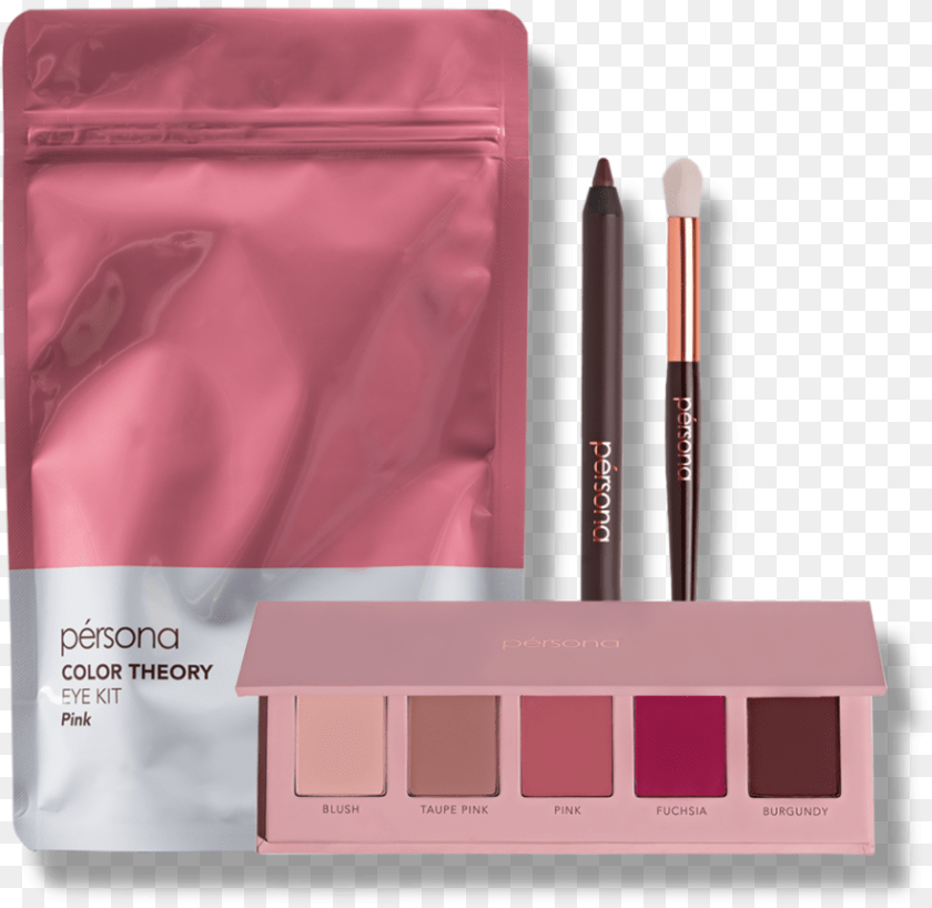 882x859 Color Theory Eye Kit Pink Makeup Brushes, Brush, Device, Tool, Electrical Device PNG