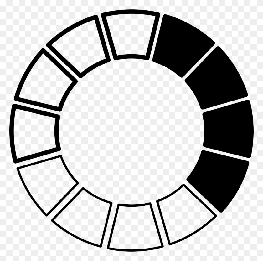 980x976 Цветное Колесо Черно-Белое Черно-Белое Цветное Колесо Значок, Футбольный Мяч, Мяч, Футбол Png Скачать