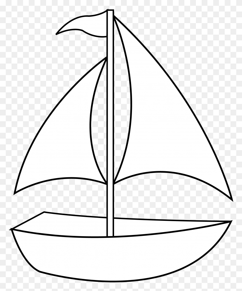 3901x4744 Colorable Sailboat Line Art Boat Clipart Black Background, Symbol, Text HD PNG Download