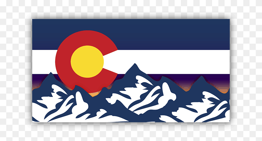 695x392 Colorado Flag With Mountains Black And White, Nature, Outdoors, Sea HD PNG Download