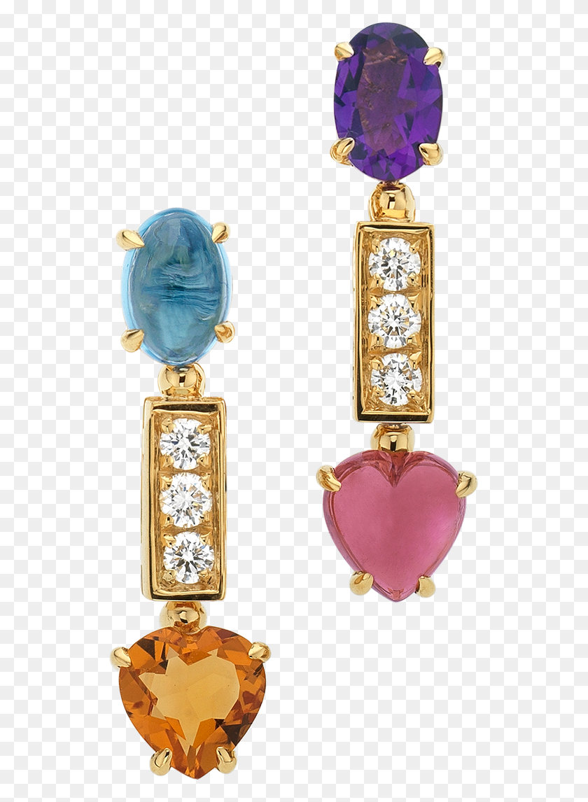 529x1086 Colore Earrings Earrings Yellow Gold Multi Bulgari Allegra, Jewelry, Accessories, Accessory Descargar Hd Png