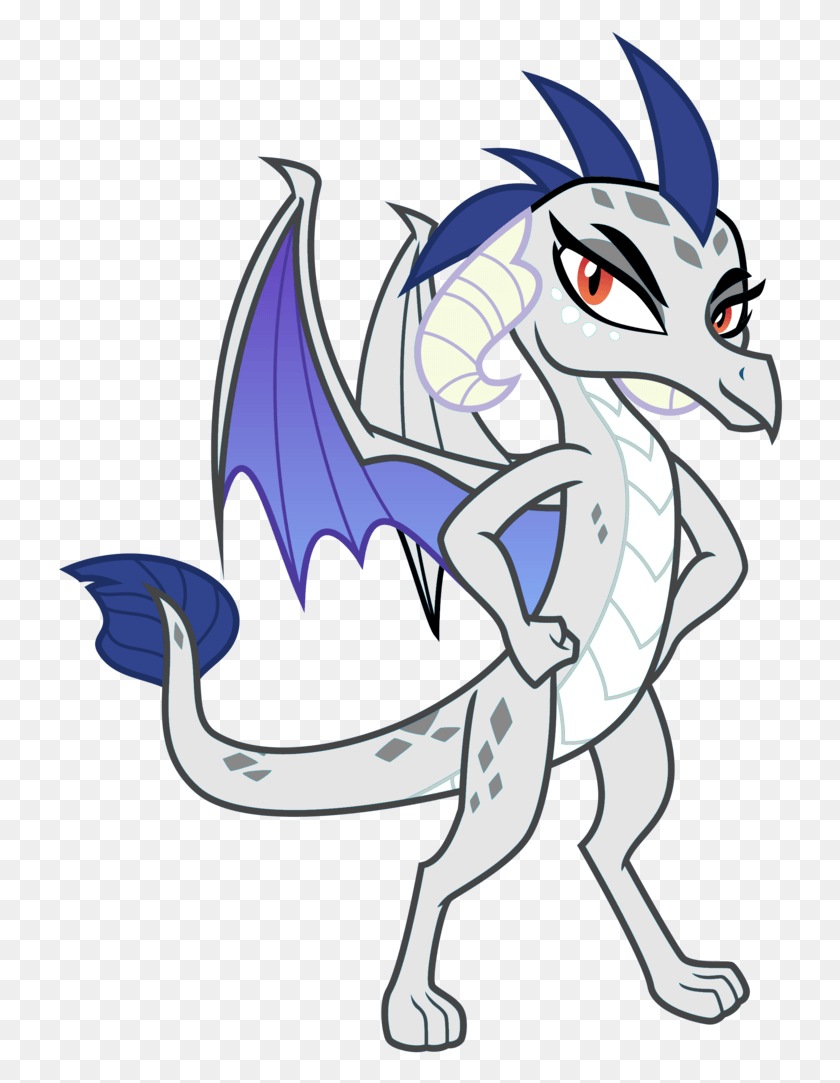 726x1023 Colored Drawing Dragon My Little Pony Dragon, Horse, Mammal, Animal HD PNG Download