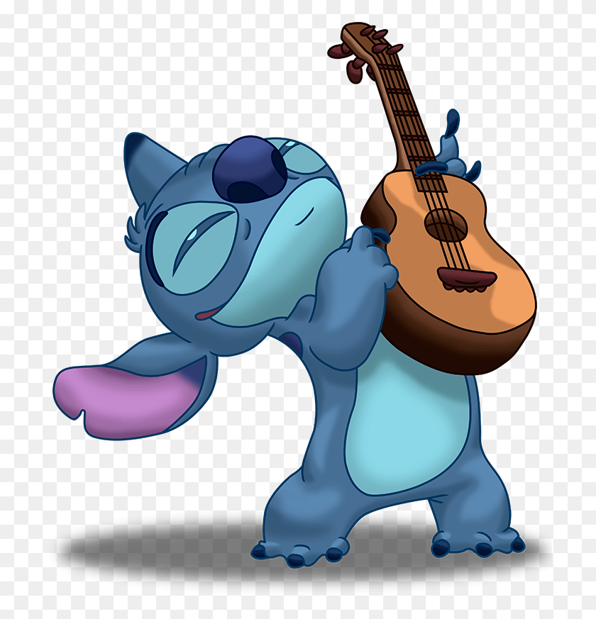 716x813 Colored Drawing Stitch Stitch With Guitar, Leisure Activities, Musical Instrument, Bass Guitar HD PNG Download