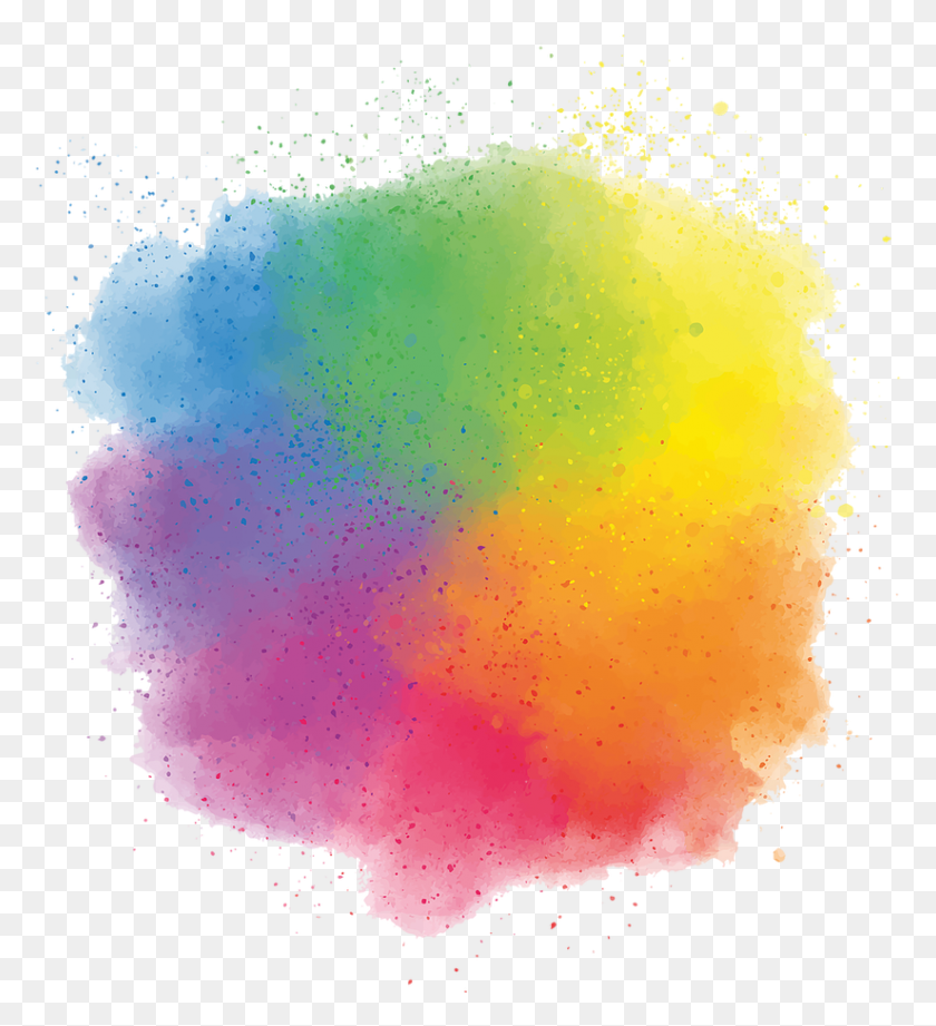 824x910 Colores Bordes Watercolor Paint, Graphics, Dye HD PNG Download