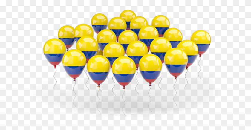 624x375 Colores De La Bandera De Colombia Colombian Balloons, Balloon, Ball HD PNG Download