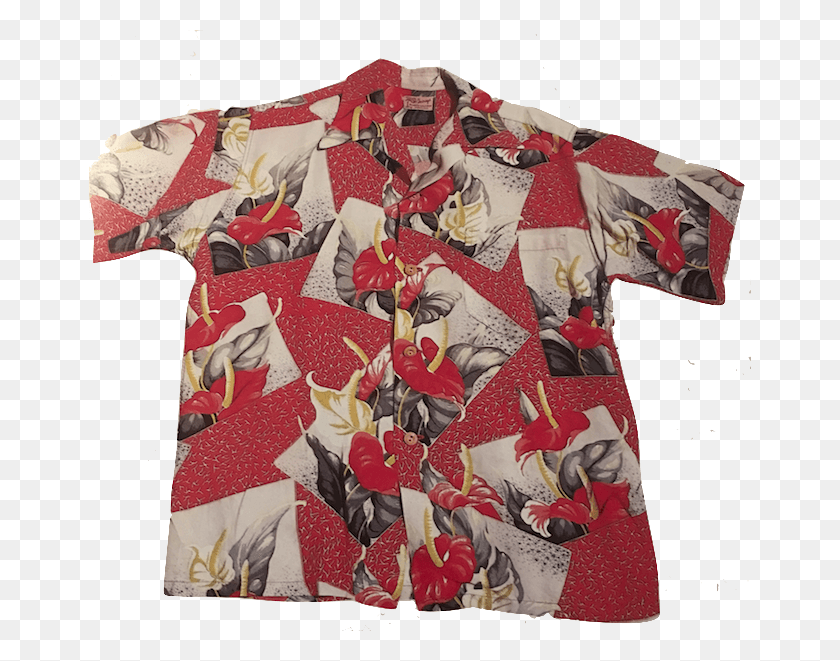 662x601 Colorful Aloha Shirt Patchwork, Clothing, Apparel, Robe Descargar Hd Png
